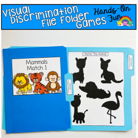 Visual Discrimination File Folder Games