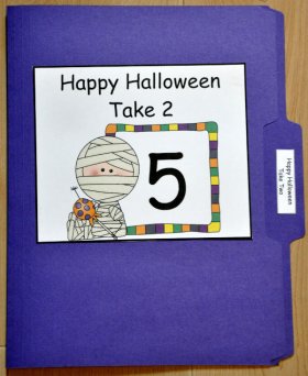 Happy Halloween Take 2 File Folder Game
