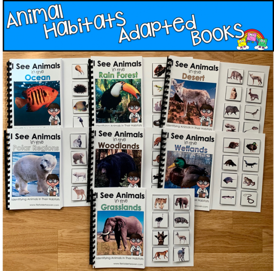 Simple Science Adapted Books: Identifying Animals and Habitats