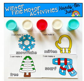 Winter Play Dough Activities