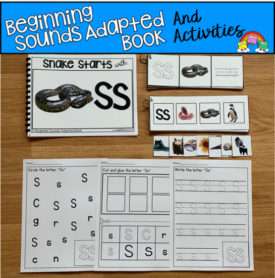 \"Snake Starts With S\" (Beginning Sounds Adapted Book)