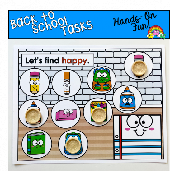 Back To School Emotions Activities