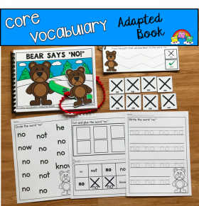 "Bear Says No" (Working With Core Vocabulary)