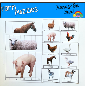 Farm Puzzles (With Real Photos)