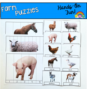 Farm Puzzles (With Real Photos)