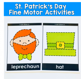 St. Patrick's Day Tracing Activities: March Fine Motor