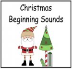 Christmas Beginning Sounds File Folder Game