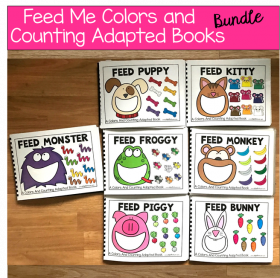 Feed Me! Colors and Counting Adapted Books Bundle