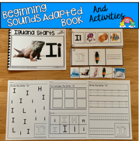 "Iguana Starts With I" (Beginning Sounds Book And Activities)