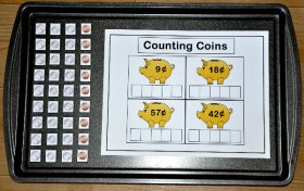 Counting Coins Cookie Sheet Activity 3