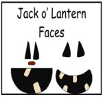 Jack o' Lantern Faces File Folder Game