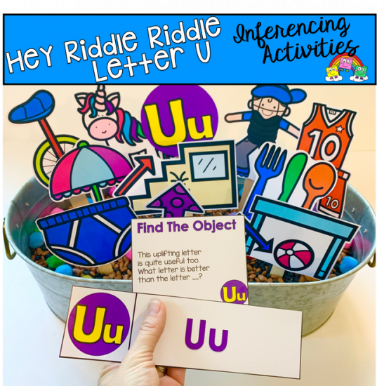 \"Hey Riddle Riddle\" Letter U Activities For The Sensory Bin