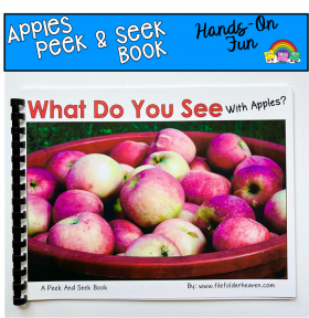 Apples Peek And Seek Book (With Real Photos)