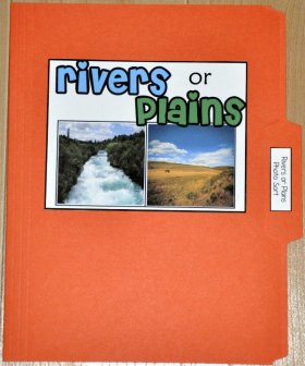Rivers or Plains Sort File Folder Game (Real Photos)
