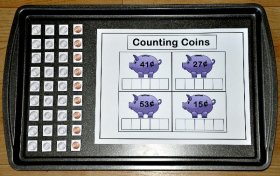 Counting Coins Cookie Sheet Activity 7