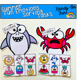 Summer Fun Emotions Sorting Mats