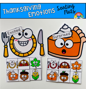 Thanksgiving Emotions Sorting Mats