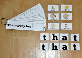 "That Turkey Has" Sight Word Flip Strips