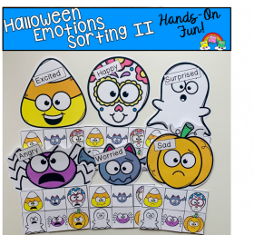 Halloween Emotions Sorting Mats 2