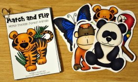 Rain Forest Match and Flip Activities