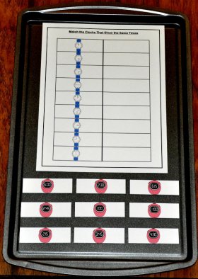 Match the Times Cookie Sheet Activity II