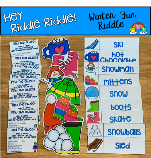 \"Hey Riddle Riddle\" Winter Activities For The Sensory Bin