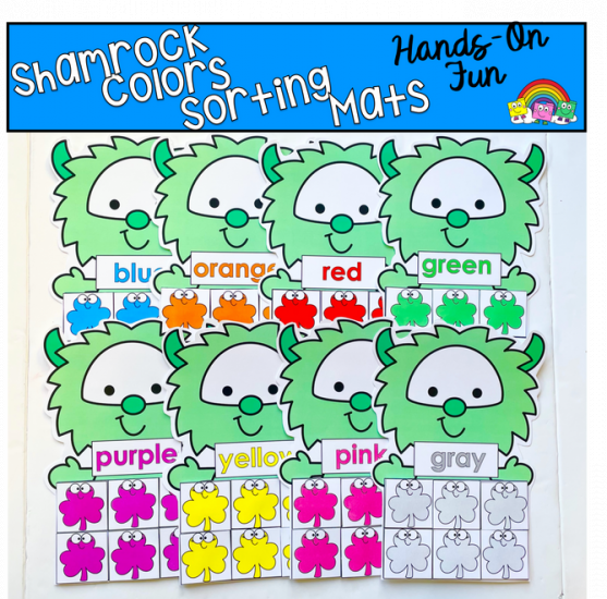 Shamrock Colors Sorting Mats