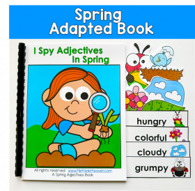 I Spy Adjectives In Spring Adapted Book