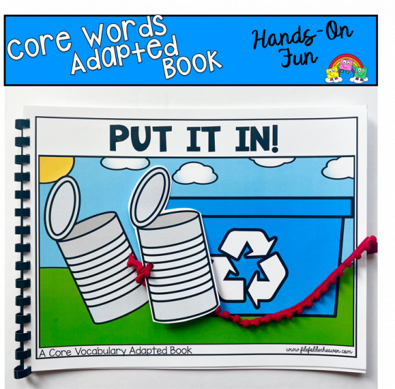 Core Words Adapted Book: Put It In