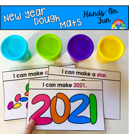 Happy New Year Dough Mats