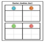 Easter Cookies Match File Folder Game