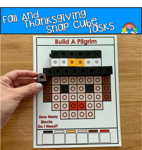 Fall And Thanksgiving Fine Motor Activities: Snap Cubes