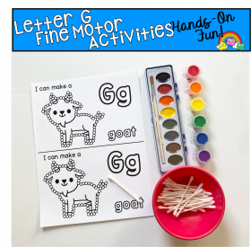 Letter G Fine Motor Q-Tip Painting