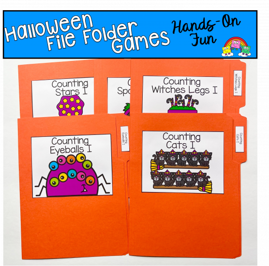 Halloween Counting File Folder Games 2