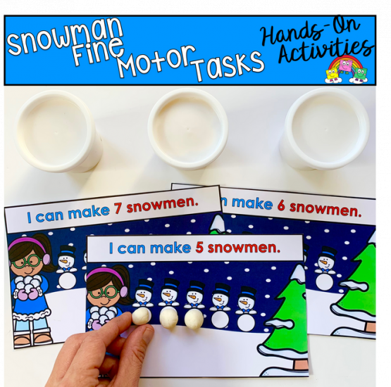 Snowman Fine Motor Activities