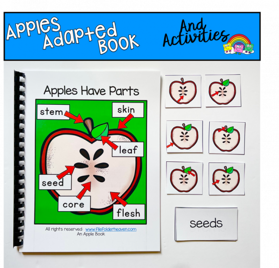 Apples Have Parts Adapted Book and Vocabulary Activities