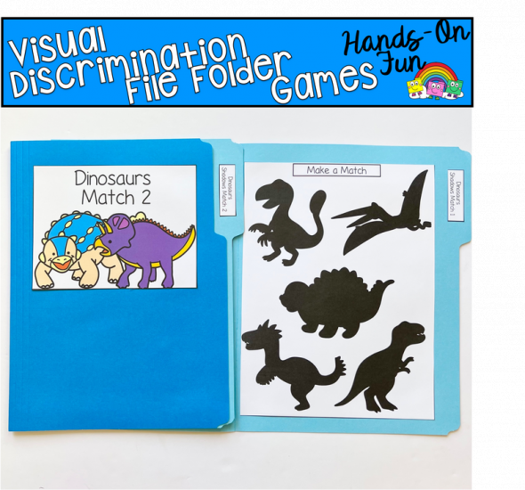 Dinosaur File Folder Games