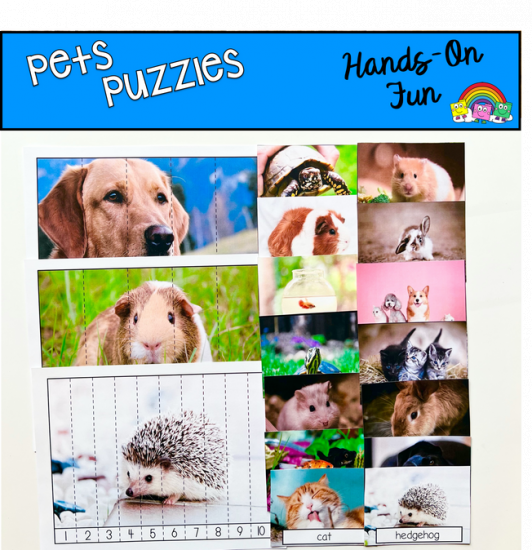 Pets Puzzles (W/Real Photos)