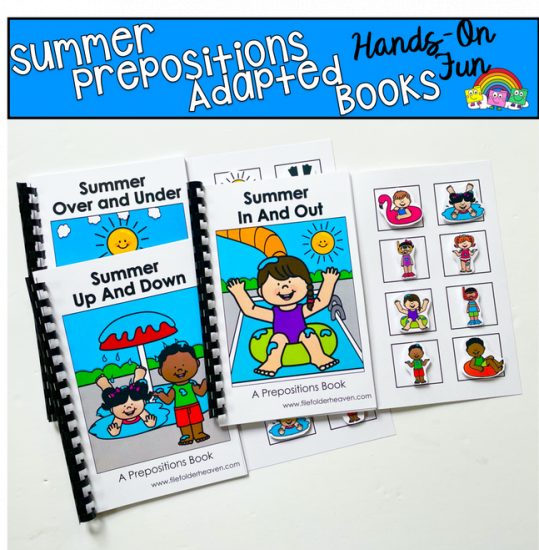 Summer Prepositions Adapted Books