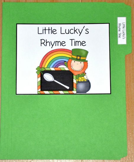 Little Lucky\'s Rhyme Time File Folder Game