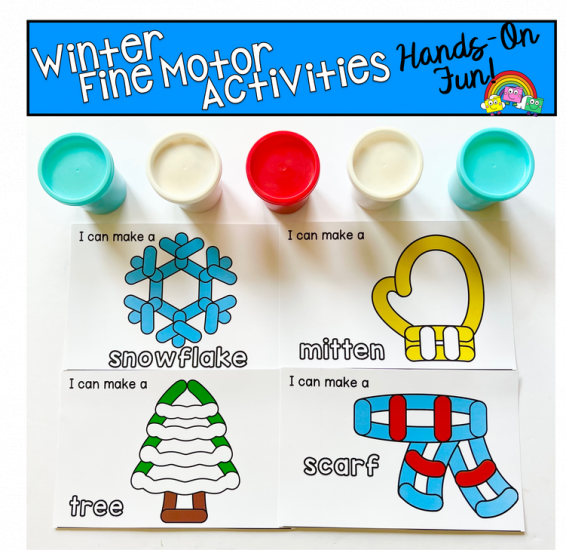 Winter Play Dough Activities