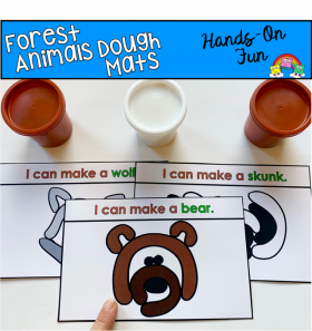 Forest Animals Dough Mats