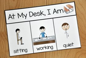 Desk Behavior Card