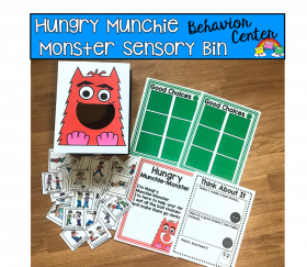 Sensory Bin Activities: "Hungry Munchie Monster" Behavior Cente