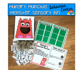 Sensory Bin Activities: "Hungry Munchie Monster" Behavior Cente