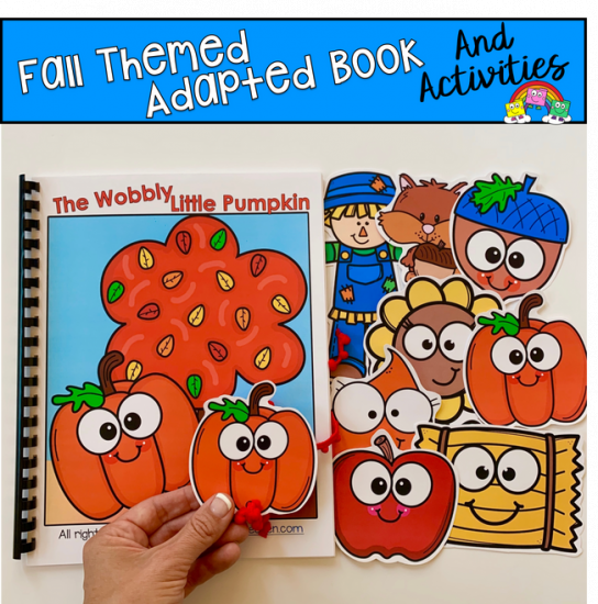\"The Wobbly Little Pumpkin\" Prepositions Adapted Book