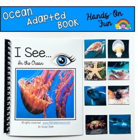 "I See" In the Ocean Adapted Book (w/Real Photos)
