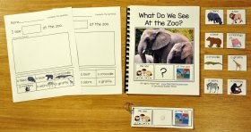 Sentence Builder Adapted Book: What Do We See At the Zoo?