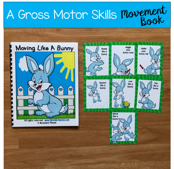 Bunny Themed Movement Book (And Cards!)