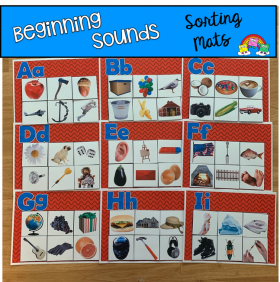 Beginning Sounds Sorting Mats